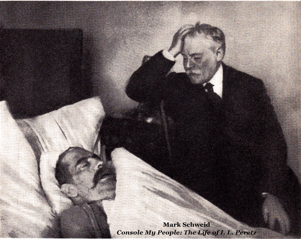 Jacob Dinezon at I. L. Peretz’s Deathbed