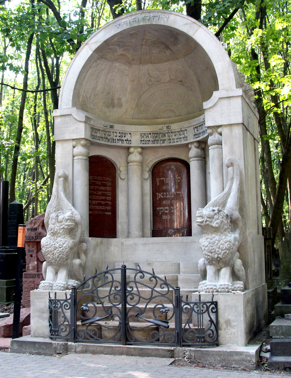 The Mausoleum of the Three Writers in Warsaw Poland