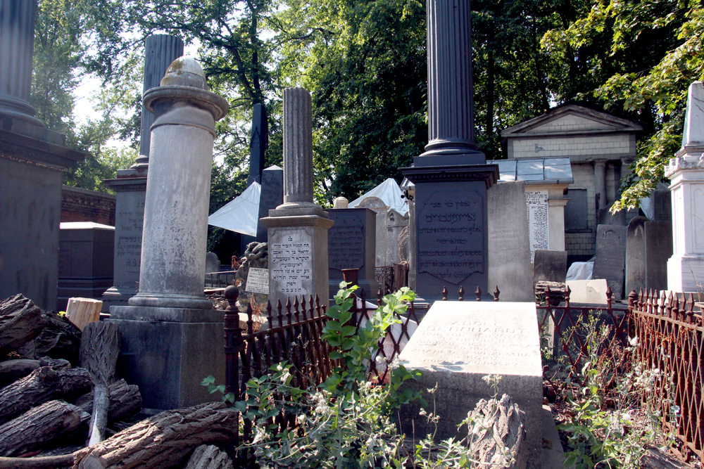 Jewish Cemetery in Warsaw Poland